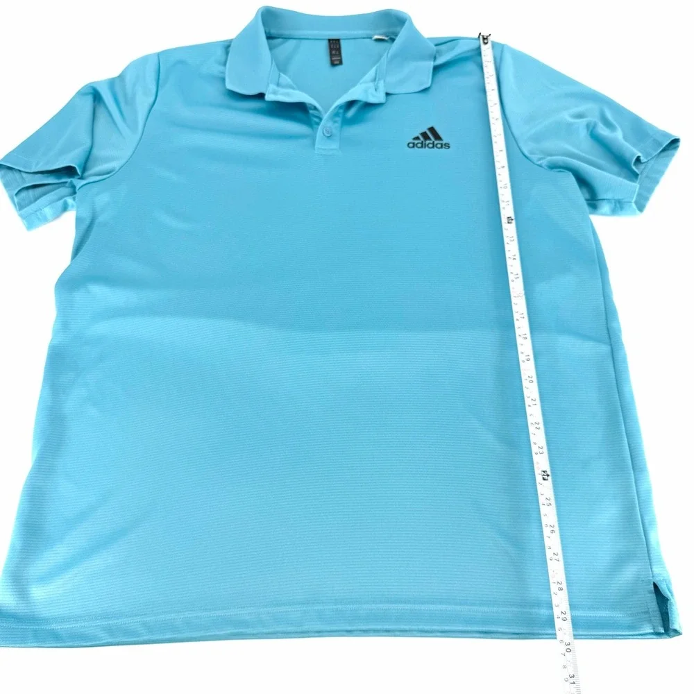 Adidas Golf Polo Shirt Men's XL Blue AEROREADY Moisture Wicking Performance